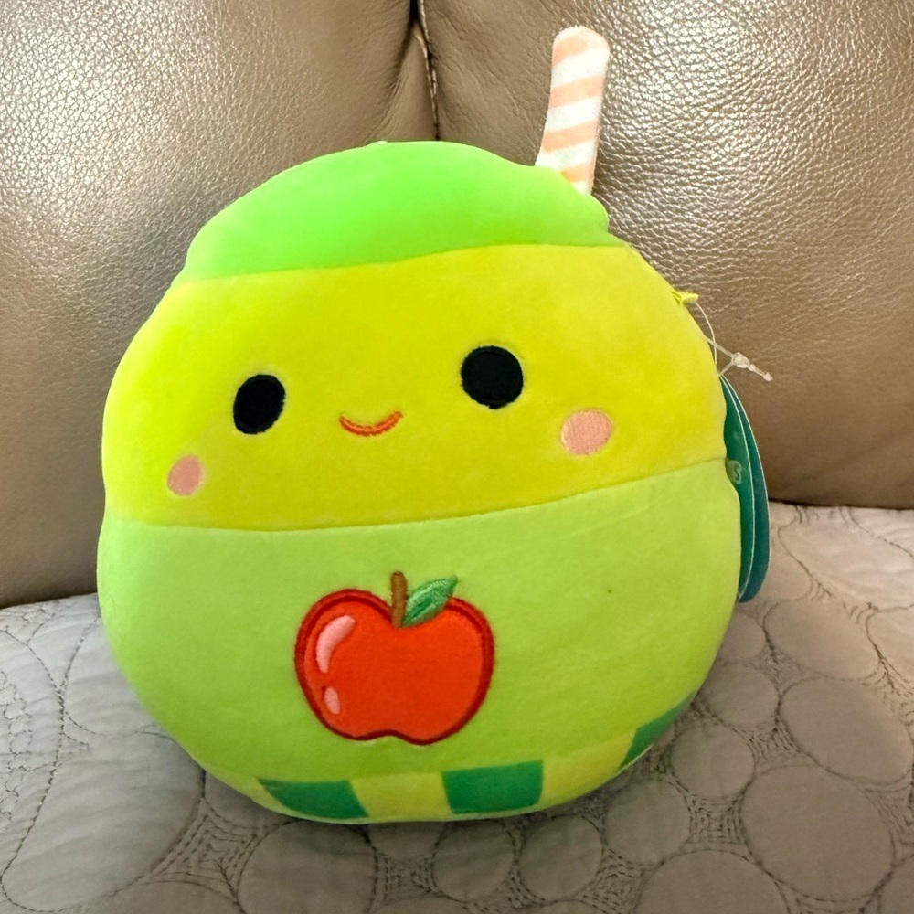 Squishmallows 7.5”  Jean the Apple Juice Box Plush Toy NWT